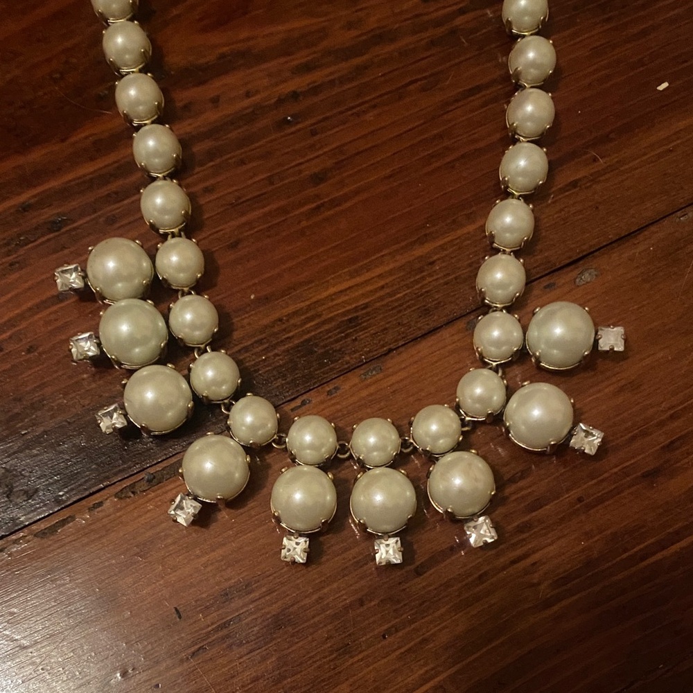 J. Crew Pearl and Crystal Necklace